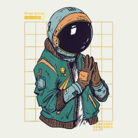 Astronaut Space Travel Retro Aesthetic Streetwear T Shirt Urban Heavy Tee | Teevron