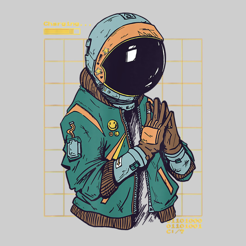 Astronaut Space Travel Retro Aesthetic Streetwear T Shirt Premium Tee by minhPixels | Teevron