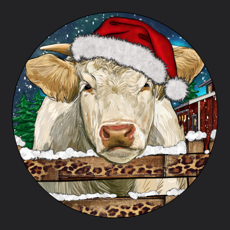 Charolais Cow Christmas Vintage Tee by RanaPortraitStore | Teevron