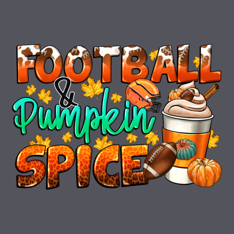 Football Pumpkin Spice Vintage Hoodie by CowGirlArtShop | Teevron