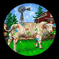 Christmas Charolais Bull And Barnyard Premium Tee | Teevron