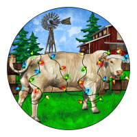 Christmas Charolais Bull And Barnyard | Teevron