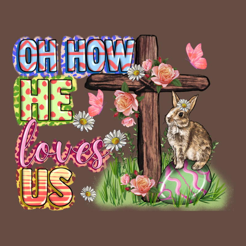Oh How He Loves Us Easter Day Long Sleeve Tee by CowGirlArtShop | Teevron
