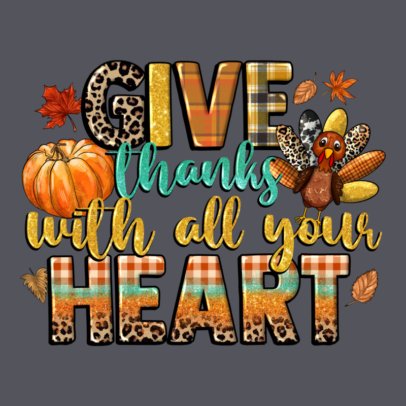 Give Thanks With All Your Heart Vintage Hoodie by CowGirlArtShop | Teevron