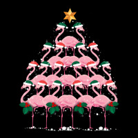 Christmas Tree Flamingo Ladies Tee | Teevron