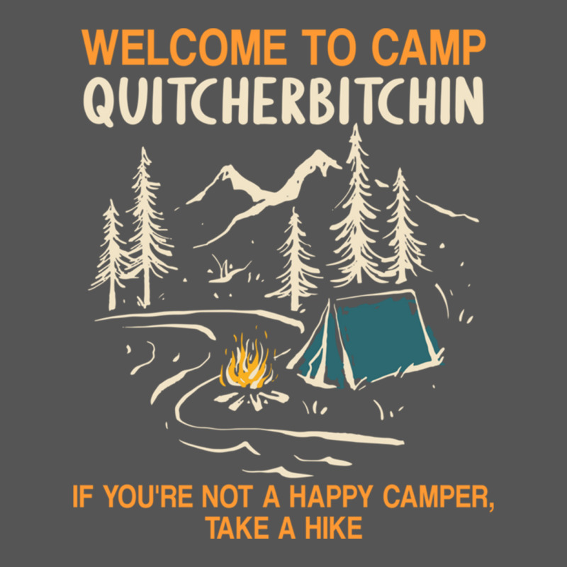 Welcome To Camp Quitcherbitchin Camping Camp Quitcherbitchin Zipper Hoodie by minhPixels | Teevron