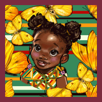 Juneteenth Afro Girl Seamless Pattern Premium Hoodie | Teevron