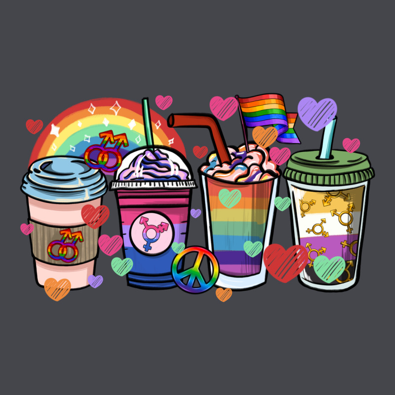 Lgbtq Coffee Cups Long Sleeve Tee by HowdyJamesFarm | Teevron