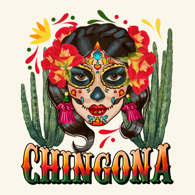 Chingona Sugar Skull Premium Hoodie by BundleAndBundleShop | Teevron