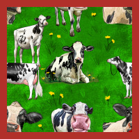 Holstein Cows Seamless Pattern Premium Hoodie | Teevron