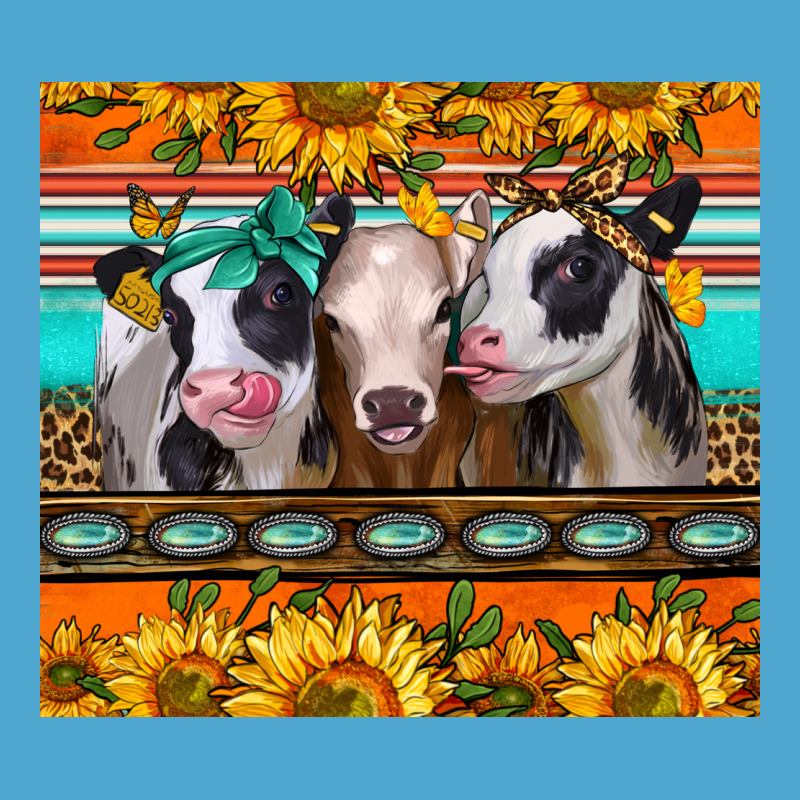 Heifers And Sunflowers Premium Hoodie by Jasminsmagicworld | Teevron