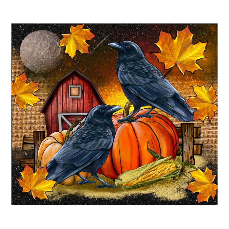 Fall Crow Zipper Hoodie by LillyAllenDesigns | Teevron