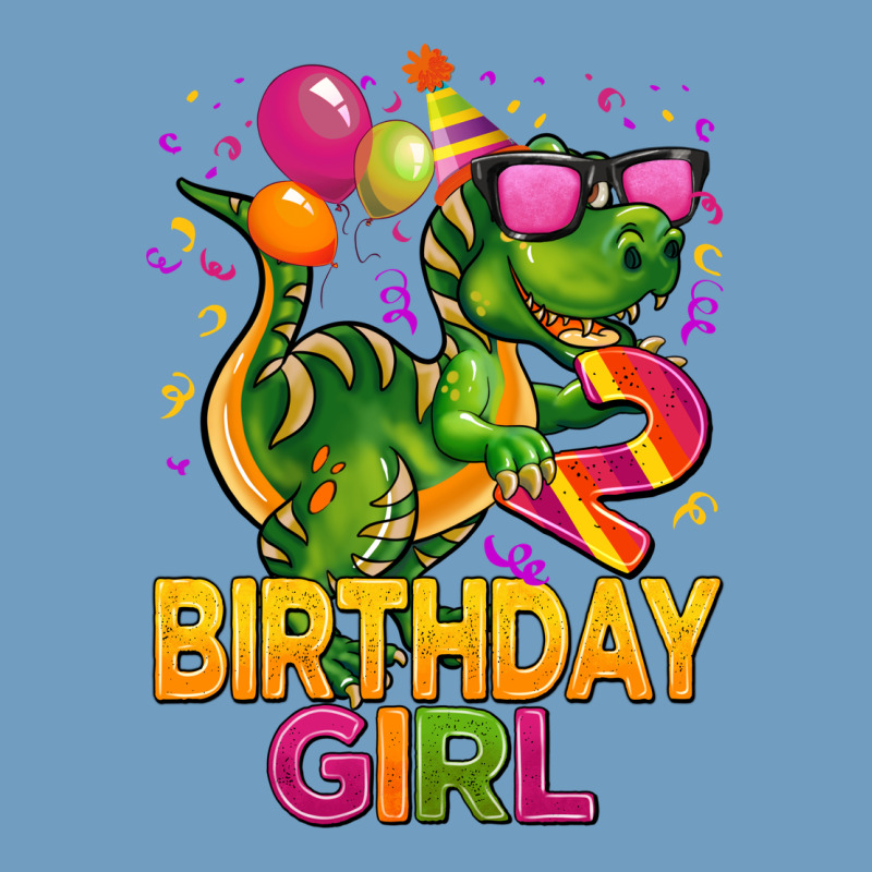 2rd Birthday Girl T Rex Pink Urban Heavy Tee by CowGirlArtShop | Teevron