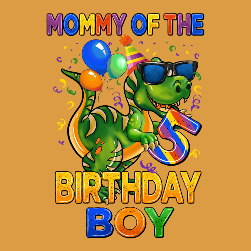 Mommy Of The 5 Th Birthday Boy T Rex Urban Heavy Tee by CowGirlArtShop | Teevron