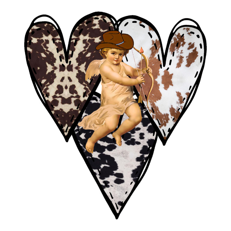 Country Cupid Valentine Cowhide Heart Premium Tee by Bettercallsaul | Teevron