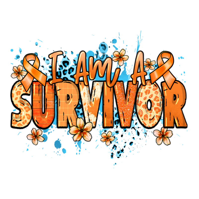 I Am A Survivor Orange Ribbon Kidney Cancer Classic Tee by NancyCooperArtShop | Teevron