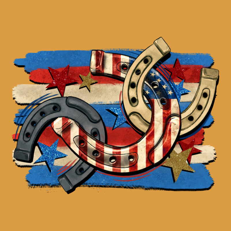 4th Of July Horseshoe Urban Heavy Tee by CowGirlArtShop | Teevron