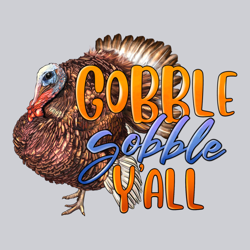 Fall Gobble Gobble Y'all Heavyweight Sweatshirt by LillyAllenDesigns | Teevron
