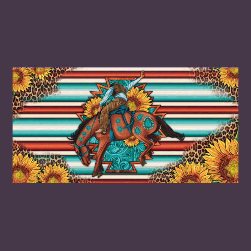 Bucking Bronco Aztec Shape License Plate Heavyweight Hoodie by Artiststas | Teevron