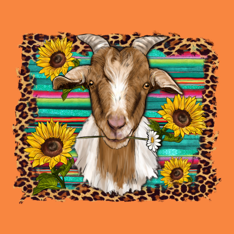 Goat Daisy Sunflowers Leopard Serape Glitter Premium Sweatshirt by Artiststas | Teevron