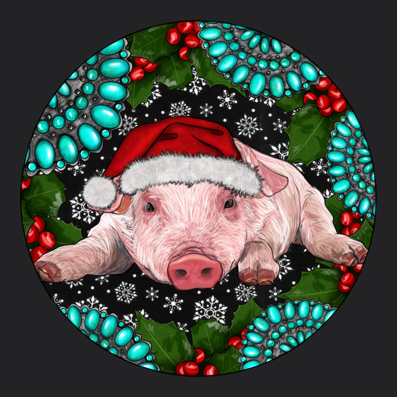 Baby Pig Christmas Vintage Tee by RanaPortraitStore | Teevron