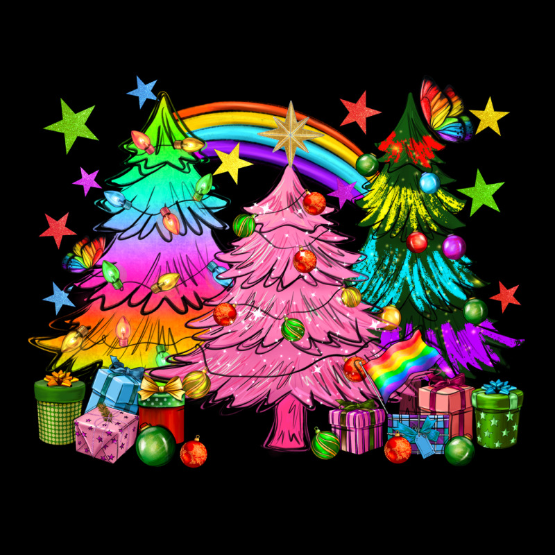 Pride Christmas Trees Long Sleeve Tee by HowdyJamesFarm | Teevron