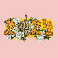 2024 Skeleton Middle Finger New Year Urban Heavy Tee | Teevron