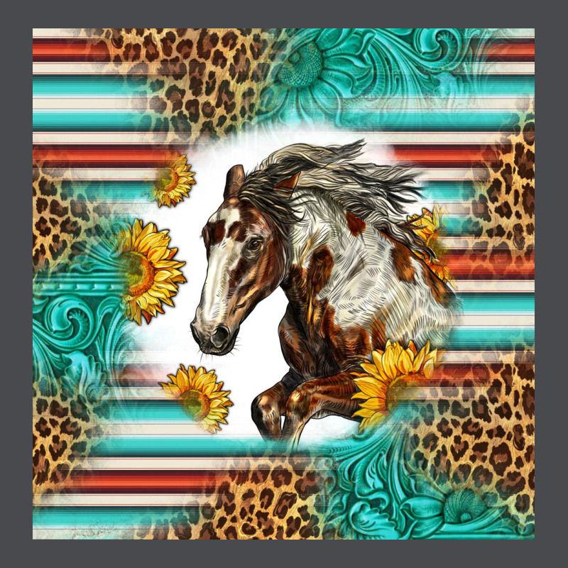 Western Mustang Horse Zipper Hoodie by LillyAllenDesigns | Teevron