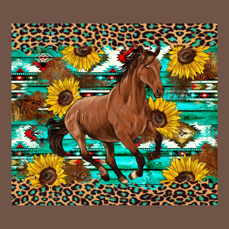 Western Horse Sunflowers Premium Sweatshirt by Artiststas | Teevron