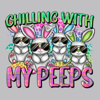 Chilling With My Peeps Easter Bunnies Long Sleeve Tee | Teevron