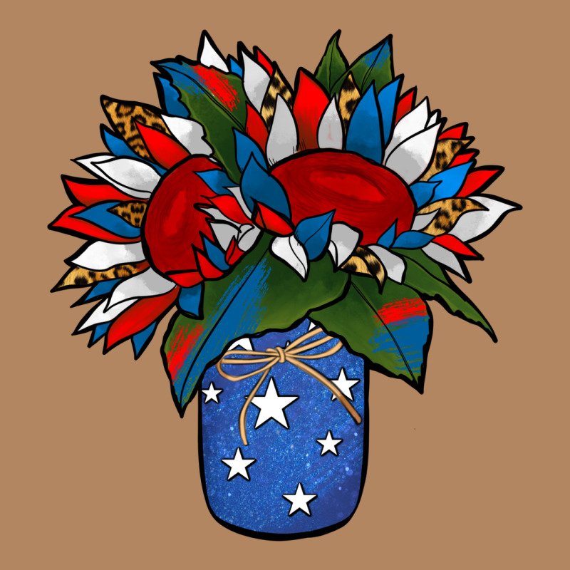 Patriotic Sunflower In A Jar Long Sleeve Tee by Jasminsmagicworld | Teevron
