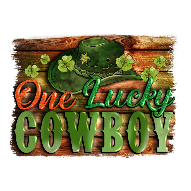 One Lucky Cowboy St. Patrick's Day Long Sleeve Tee by CowGirlArtShop | Teevron
