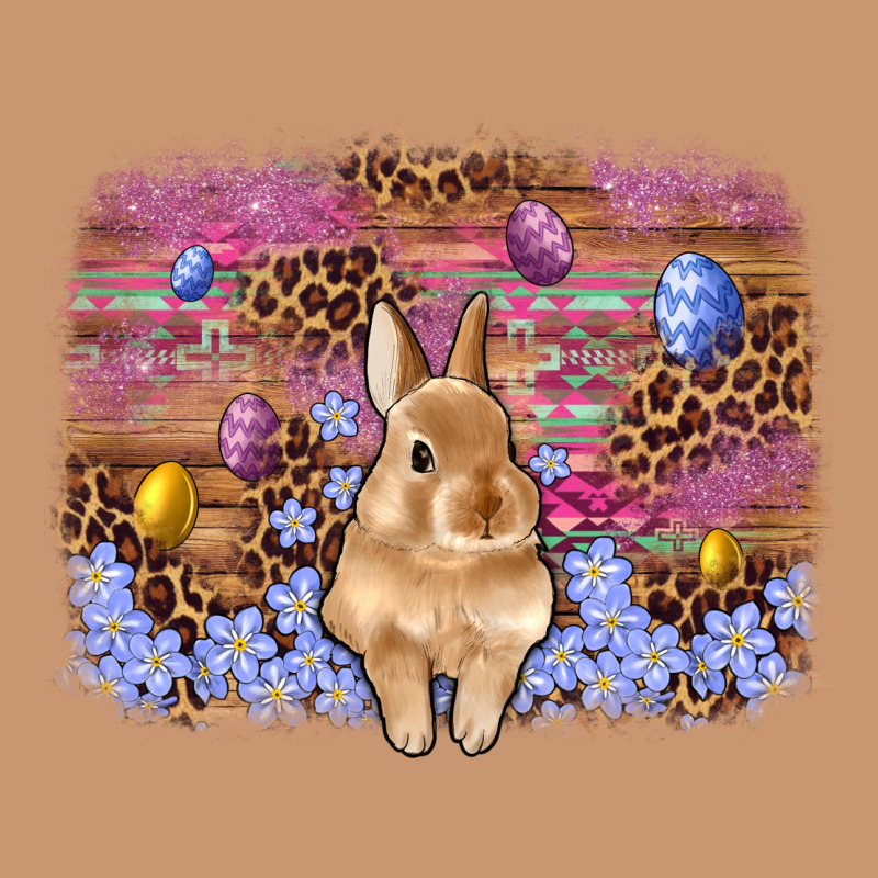 Easter Bunny Egg Leopard Background Heavyweight Hoodie by Artiststas | Teevron