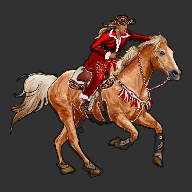 Western Christmas Cowgirl On The Horse Urban Heavy Tee by RanaPortraitStore | Teevron