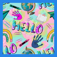 Hello Kindergarten Seamless Pattern Premium Hoodie | Teevron