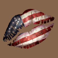American Flag Lips Premium Tee | Teevron