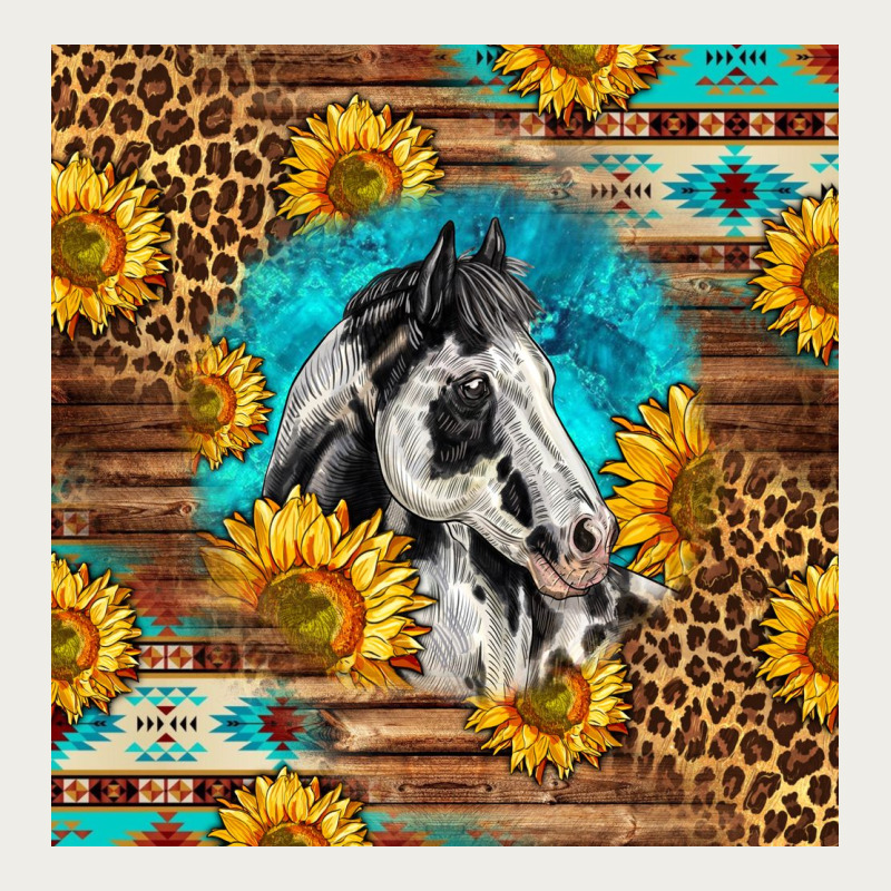 Western Paint Horse Zipper Hoodie by LillyAllenDesigns | Teevron