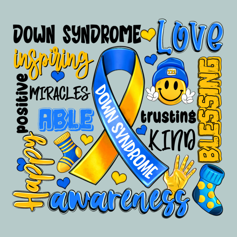 Down Syndrome Awareness Typography Heavy Core Tee by Artiststas | Teevron
