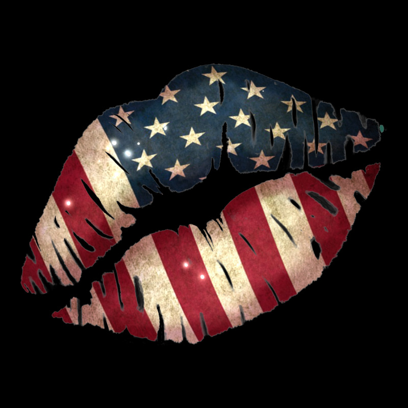 Vintage American Flag Lips Premium Tee by Bettercallsaul | Teevron