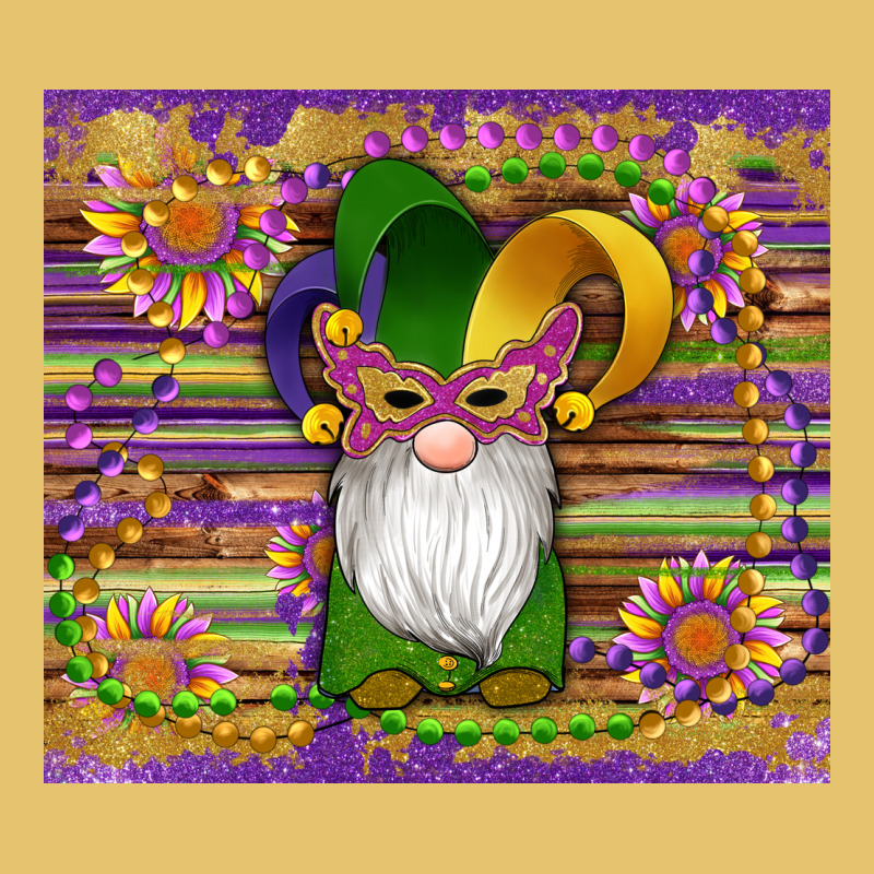 Mardi Gras Gnomes Mask Serape Sunflowers Premium Sweatshirt by Artiststas | Teevron