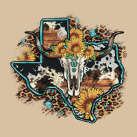 Bull Skull Leopard Cowhide Sunflower Texas Map Heavyweight Hoodie | Teevron