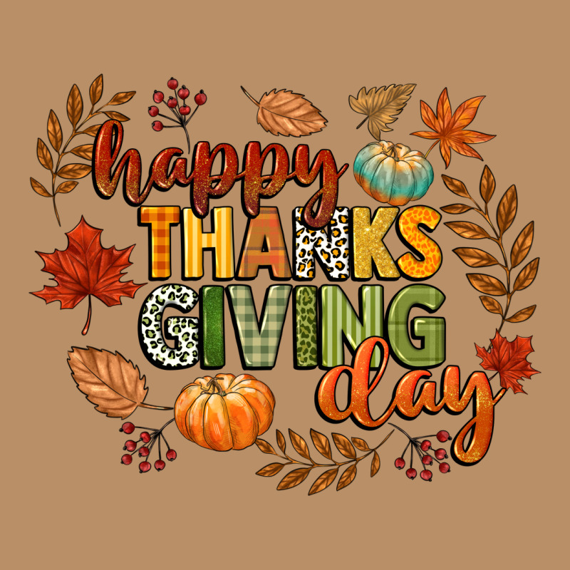 Happy Thanksgiving Day Vintage Hoodie by CowGirlArtShop | Teevron