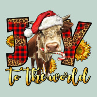 Joy To The World Christmas Cow Zipper Hoodie | Teevron