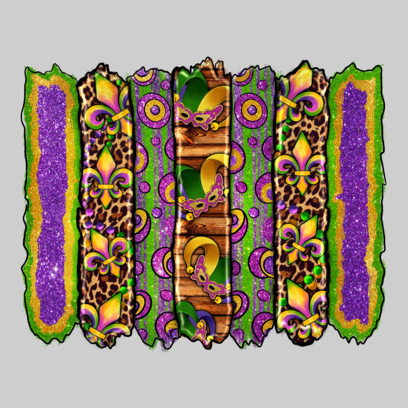 Mardi Gras Fleur De Lis Mask Leopard Glitter  Brushstrokes Premium Sweatshirt by Artiststas | Teevron