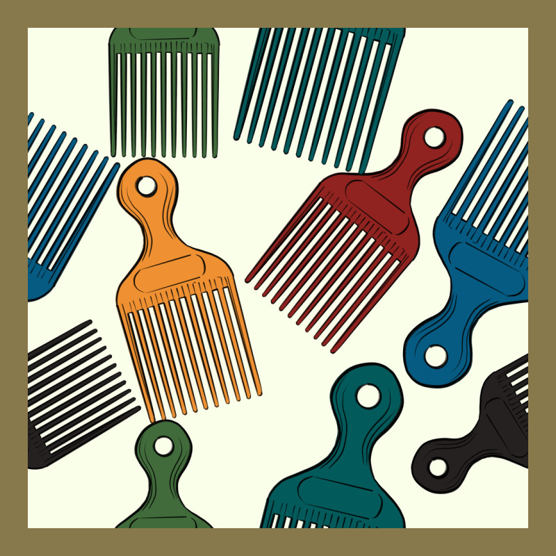 Afro Combs Seamless Patterns Premium Hoodie by BundleAndBundleShop | Teevron
