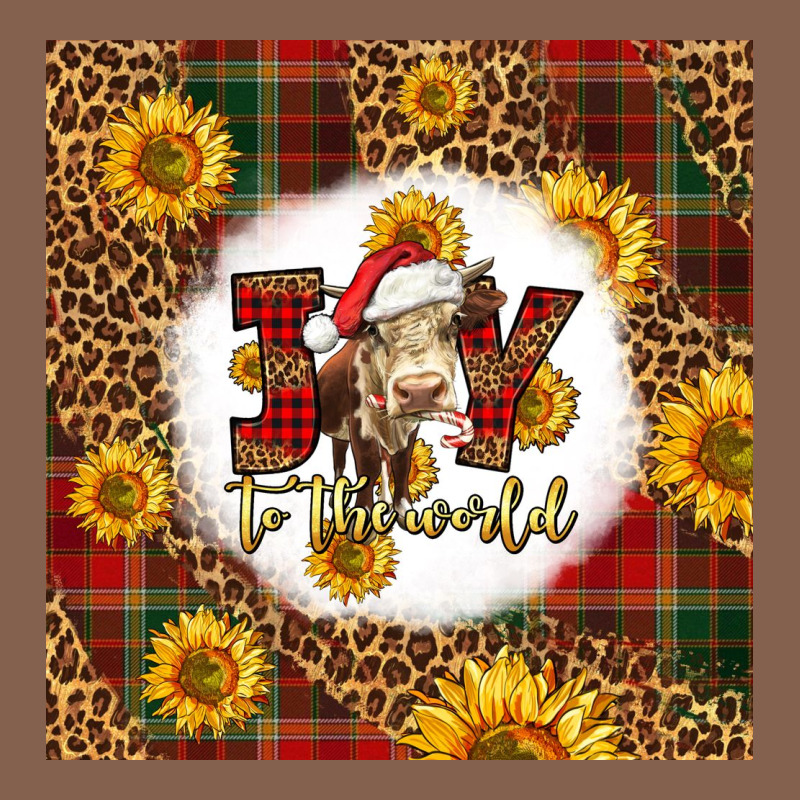 Joy To The World Christmas Cow Zipper Hoodie by LillyAllenDesigns | Teevron