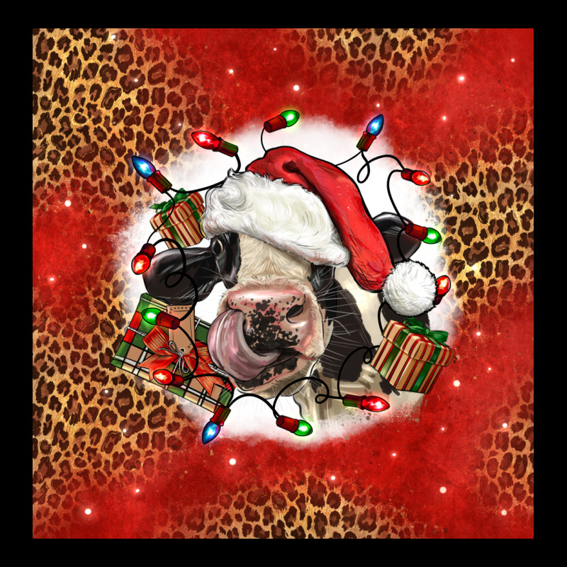 Christmas Cow Zipper Hoodie by LillyAllenDesigns | Teevron