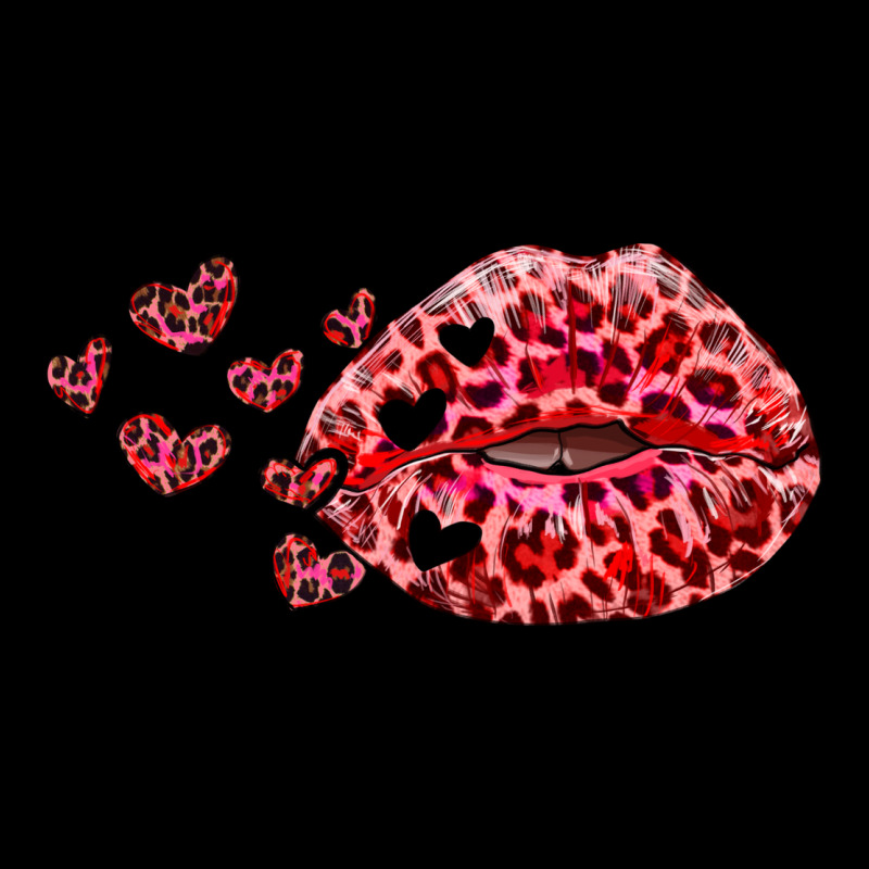 Kiss With Leopard And Hearts Premium Tee by RanaPortraitStore | Teevron