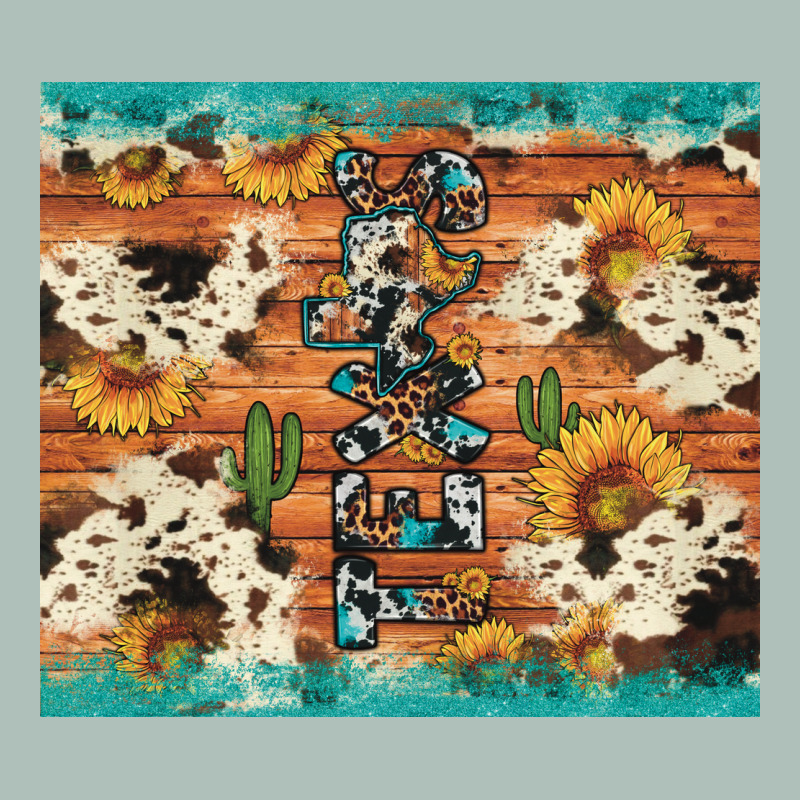 Texas Sunflower Cactus Cowhide Heavyweight Hoodie by Artiststas | Teevron