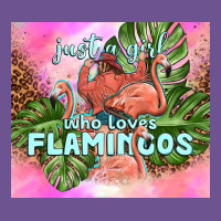 Just A Girl Who Loves Flamingo Vintage Tee | Teevron